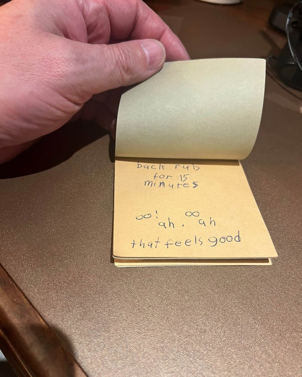 9 Cheap Fathers Day Gifts with Handmade and Easy Ideas 8 Handmade yellow coupon book with a handwritten back rub gift voucher
